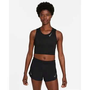 Nike Dri-FIT Race Women's Cropped Running Tank Pink Sz. L NWT